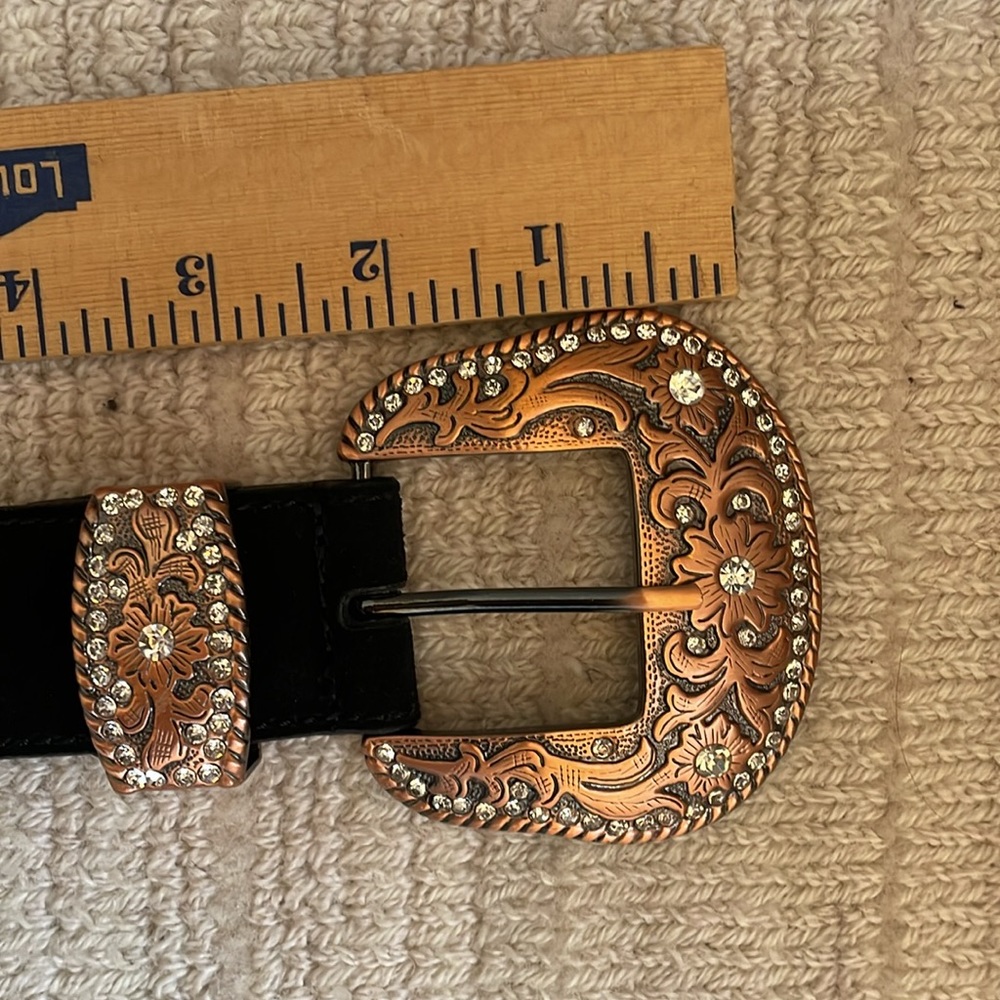 Leather belt western buckle - Picture 7 of 10